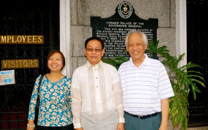 Samson S. Alcantara with Prof. Domondon and his wife