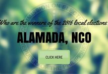 WINNERS: Alamada, Cotabato Local Elections 2016 Results