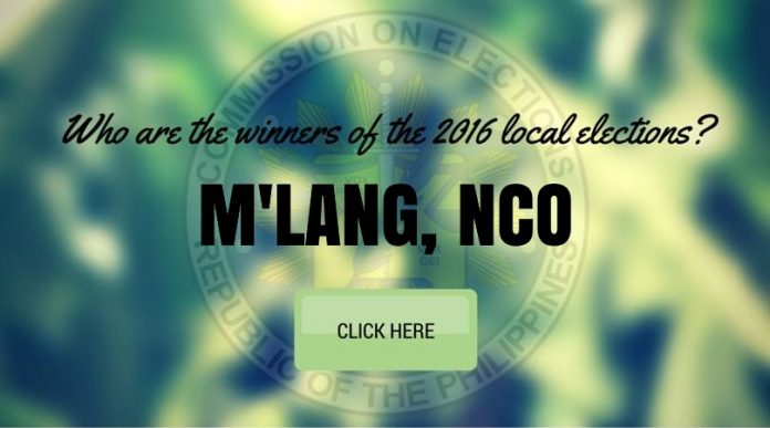 WINNERS: M'lang, Cotabato Local Elections 2016 Results
