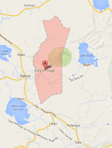 Map of Iriga City | Irigan City Barangay Elections 2013