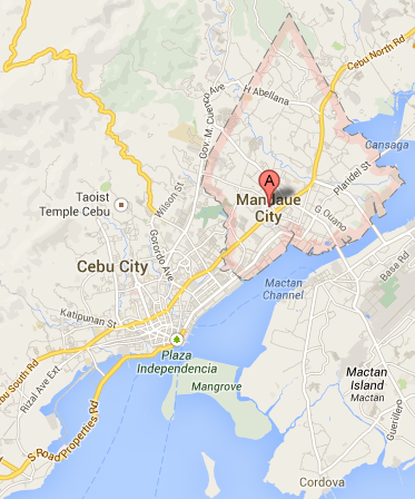 Map of Mandaue City, Cebu | Mandaue Barangay Elections 2013