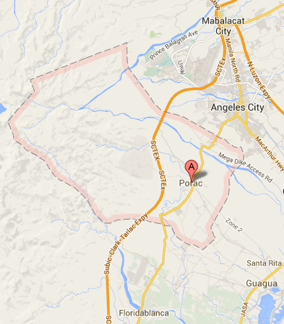 Map of Porac, Pampanga | Porac Barangay Elections 2013
