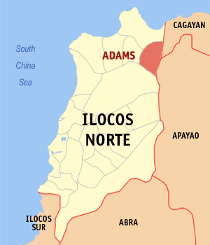 Adams, Ilocos Norte Barangay Elections 2013 Map